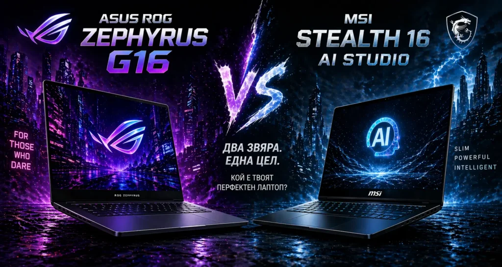ASUS ROG Zephyrus G16 vs. MSI Stealth 16 AI Studio