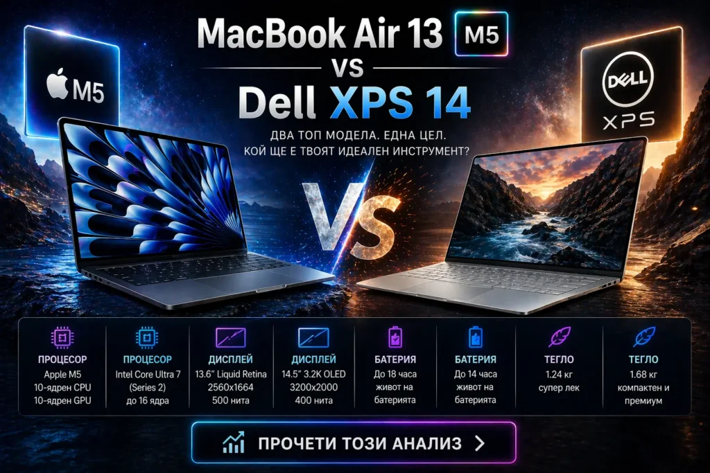 MacBook Air 13 M5 vs Dell XPS 14