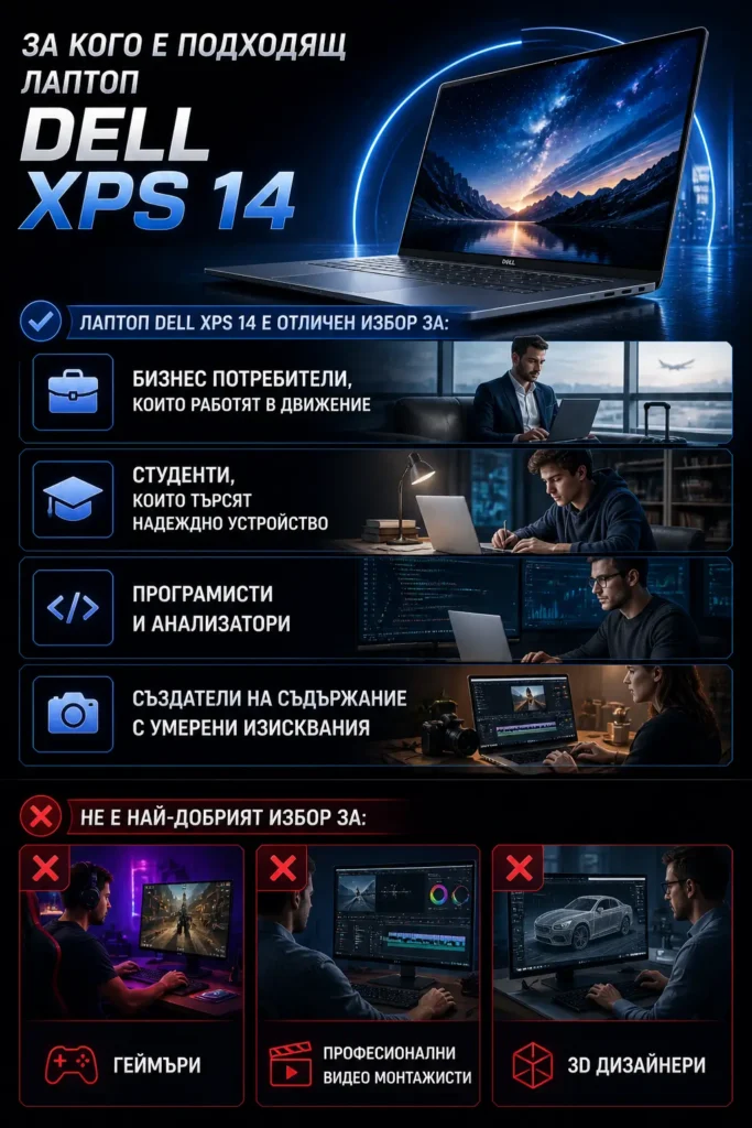 За кого е подходящ лаптоп Dell XPS 14